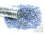 Size 6-0 Seed Beads - Transparent Silver Lined Blue